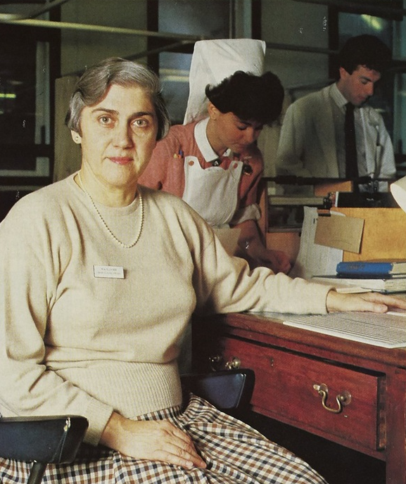 Pam Hibbs, former St Bartholomew's Hospital nurse